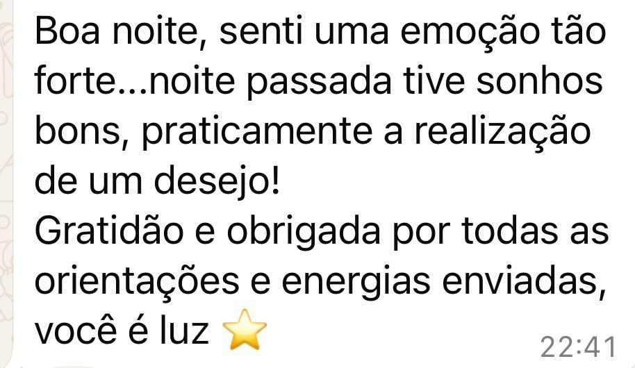 Mensagem de uma participante da Jornada Relembrar
